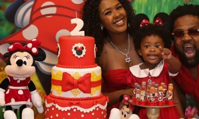 Xande de Pilares comemora 2 anos da filha Estrela com festa temática da Minnie e celebração dupla no Rio