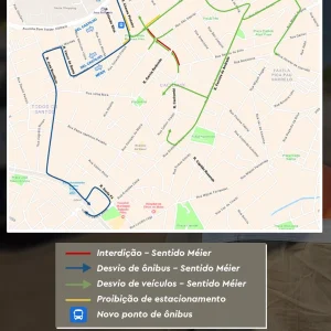 CET-Rio implementa operação especial de trânsito para obras da Light na Rua Cachambi, Zona Norte