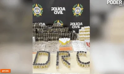 Polícia do RJ apreende anabolizantes e canetas emagrecedoras ilegais vindas do Paraguai em ônibus