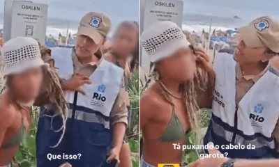 Vídeo Chocante: Ambulante é Puxada pelos Cabelos Durante Abordagem da Guarda Municipal no Rio de Janeiro