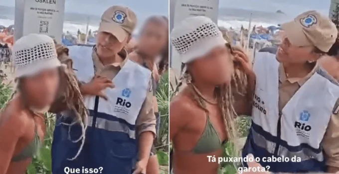 Vídeo Chocante: Ambulante é Puxada pelos Cabelos Durante Abordagem da Guarda Municipal no Rio de Janeiro