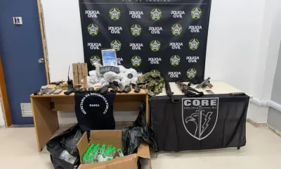 Operação no Rio de Janeiro desarticula facção: Três presos, fuzil e pistola apreendidos em comunidade