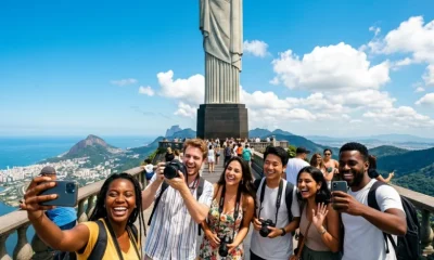 Brasil celebra recorde de turistas internacionais por via aérea no 1º trimestre de 2026, com 2,33 milhões de desembarques