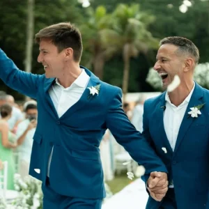 Felipe Suhre se casa com diretor Erick Andrade em cerimônia emocionante no Rio: 'O amor transbordou'