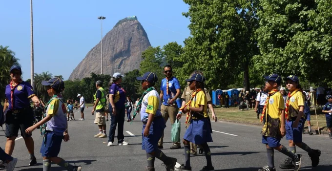 Grande Jogo Regional 2026: Mais de 4 mil escoteiros celebram o movimento no Aterro do Flamengo, Rio de Janeiro
