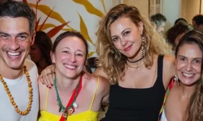 Mateus Solano demonstra maturidade e comparece ao aniversário da ex-esposa Paula Braun no Rio de Janeiro
