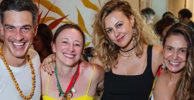 Mateus Solano demonstra maturidade e comparece ao aniversário da ex-esposa Paula Braun no Rio de Janeiro