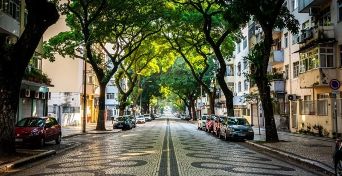 Copacabana: Rua Santa Clara é tombada como patrimônio paisagístico com seu corredor verde de oitis