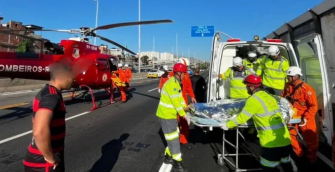 PM Vinicio Ferreira Alves, que teve pernas amputadas em acidente na Linha Amarela, segue em estado gravíssimo no CTI
