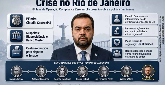 Crise no Rio: PF investiga Cláudio Castro em meio a escândalos e pressão por combate à corrupção e milícias