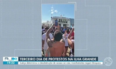 Terceiro dia de taxa de turismo em Angra dos Reis: Novos protestos e decisão judicial impactam Vila do Abraão