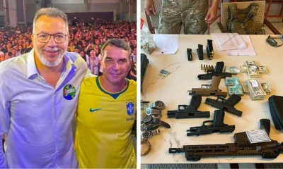 Campanha de Flávio Bolsonaro e PL em silêncio sobre aliado preso com fuzil no Rio de Janeiro