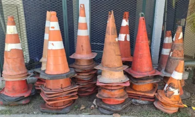 Operação de Ordenamento Urbano Apreende Mais de 70 Cones Usados para Bloquear Vagas em Botafogo, Flamengo e Catete