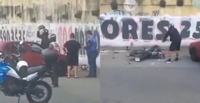Motociclista Destrói a Própria Moto em Blitz Policial na Zona Norte do Rio de Janeiro