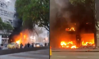Incêndio de Grandes Proporções Devasta Loja de Motocicletas em Copacabana, Rio de Janeiro; Veja Vídeo