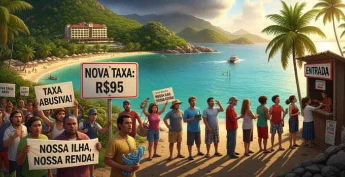 Ilha Paradisíaca do RJ Implementa Taxa de Turismo de até R$ 95; Moradores e Empresários Protestam