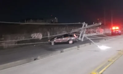Carro Colide com Poste em Olaria, Causa Interdição e Queda de Energia na Zona Norte do Rio
