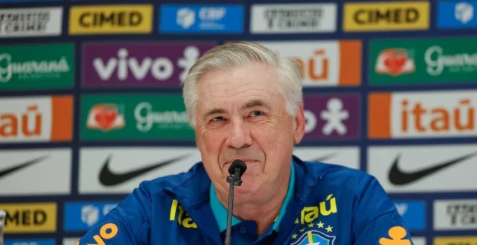 Carlo Ancelotti, técnico da Seleção Brasileira, revela churrascaria e Cristo Redentor como favoritos no Rio