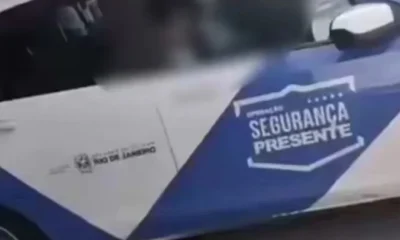 Agentes do Segurança Presente flagrados dormindo em viatura no Centro do Rio viralizam na web