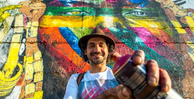 Rio de Janeiro ganha mural inédito de Kobra na Biblioteca Parque Estadual com tema sobre leitura e cultura