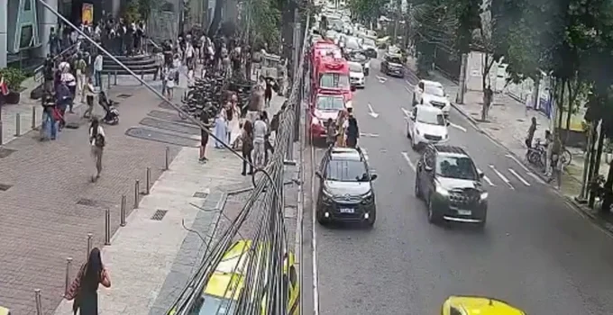 Incêndio no Shopping da Gávea: Chamas em quadro de luz no subsolo causam lentidão no trânsito e lembram tragédia no Shopping Tijuca