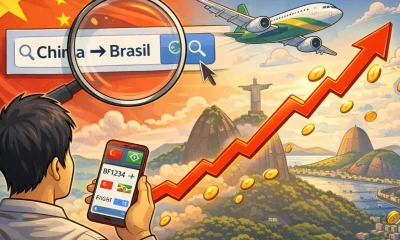 Isenção de Visto para Chineses Impulsiona Buscas por Voos ao Brasil: Brasília Lidera Procuras