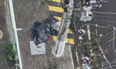 Idosa morre atingida por galho após explosão de transformador em Icaraí, Niterói, em dia de alerta da Defesa Civil