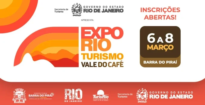 ExpoRio Turismo Vale do Café 2026: Inscrições Abertas Gratuitamente para Evento em Ipiabas, Barra do Piraí