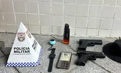 PM apreende mais de 70 itens entre armas falsas e perfurocortantes no último fim de semana do Carnaval no Rio