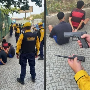 Força Municipal frustra roubo em ônibus na Av. Presidente Vargas e apreende réplica de arma