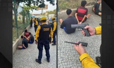 Força Municipal frustra roubo em ônibus na Av. Presidente Vargas e apreende réplica de arma