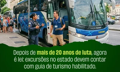 Regulamentação Histórica no RJ: Guias de Turismo Celebram Lei que Garante Atuação e Segurança em Excursões