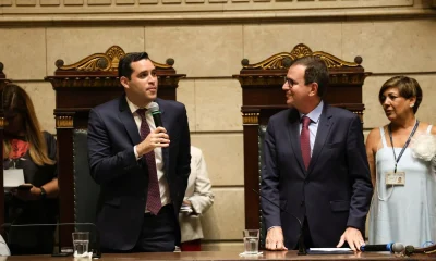 Eduardo Cavaliere assume como novo prefeito do Rio de Janeiro em cerimônia no Palácio da Cidade